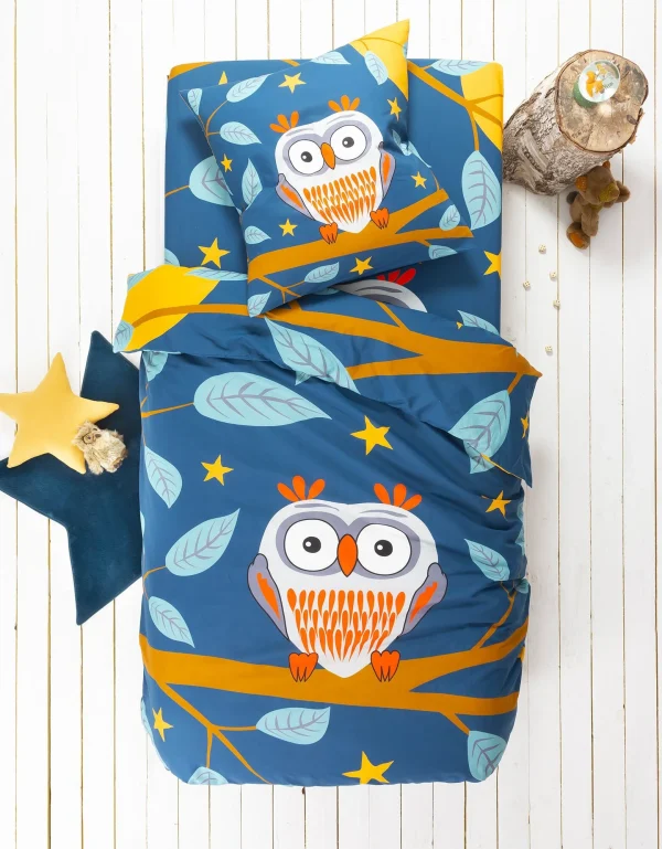 Blancheporte Linge De Lit Enfant Chouki Coton – Imprimé Hibou 1