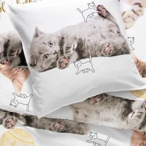 Blancheporte Linge De Lit Enfant Mimie – Coton Imprimé Chats 15