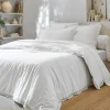 Colombine Linge De Lit Uni Dentelle Coton 23