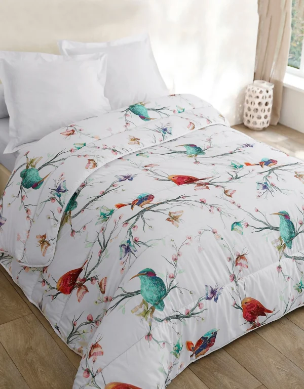 Blancheporte Couette Coton Imprimée Oiseaux 200 G/m2 1