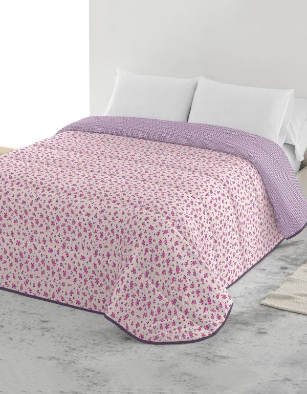 Blancheporte Couette Microfibre Micro Imprimé Fleurs 200 G/m² 1